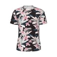 thumbnail image 5 of Wukai Orchids Flowers Print Men's Short-Sleeved Mesh T-Shirt,Quick-Dry Short Sleeve Workout T-Shirt-XX-Large, 5 of 8