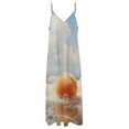 thumbnail image 4 of Juicy Peach Sleeveless Dress for Women Clothing Female Women's Summer Skirt, 4 of 7