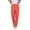 Orange, variant on Straight Sweatpants for Women, Elastic Waist Solid Color Wide Leg Pants, Comfy Casual Pockets Trousers