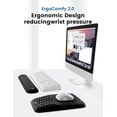 thumbnail image 2 of Ergonomic Mouse Pad and Keyboard Wrist Rest Set Soft Memory Foam Mouse pad with Wrist Support with Wrist Rest for Computer Keyboard Made Easy Typing & Relieve Wrist Pain（）, 2 of 8