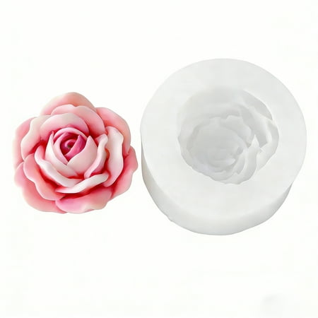 Rose Aromatherapy Candle Molds , 3D Rose Flower Silicone Molds for Candles Epoxy Resin Casting Wax Soap Clay Plaster Home Décor Handmade Gift Valentine's Day gifts