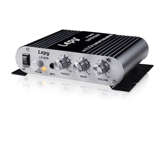 2.1CH 40W 2x20W Digital Car Power Amplifier Hi-Fi Stereo Bass Amplifier Audio Support Connection Of 2 Speakers And A Subwoofer ,High Sound
