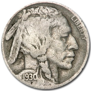 1930-S Buffalo Nickel Good/VG