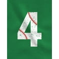 thumbnail image 2 of Tstars Boys Unisex 4th Birthday Gift Shirt Birthday Gift for 4 Year Old Baseball Birthday Shirts for Boy Graphic Tee Tshirt B Day Birthday Party Toddler Kids Graphic T Shirt, 2 of 6