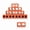 Red, variant on YEMNPIOS 24 Pcs Mini Cinder Blocks 1/12 Scale Mini Bricks Concrete Tiny Cement Building for Dollhouse Accessories DIY Construction Office Desk Toys Supplies Gray