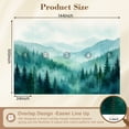 thumbnail image 3 of Wallpaper Misty Pine Forest Layered Mountain Landscape Watercolor Peel and Stick Wall Murals 100"H x 144"W Removable PVC Wall Paper Self-Adhesive Wall Paintings Art Decor for Bedroom Living Room, 3 of 7