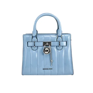 Michael Kors Large Jet Set Pearl Grey Saffiano Leather Zip-Top