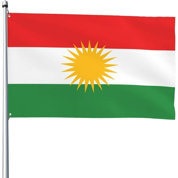 Flag of Kurdistan (1) 4x6ft Flag Outdoor Decorative Flag 4by6 Non-Fading
