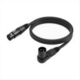 thumbnail image 1 of Cable de Extensión de Micrófono XLR, Cable XLR Macho A Hembra, Cable XLR de 3 Pines en Ángulo Recto para Estudio con Altavoces., 1 of 5