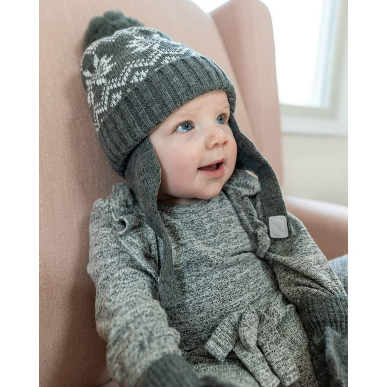 Baby boy trapper hat and mittens new arrivals