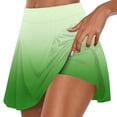 thumbnail image 2 of KyCheLot Women's Tennis Skirts with Shorts Lined Elastic Waist Gradient Color Print Lightweight Athletic Skorts, 2 of 6