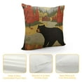 thumbnail image 4 of COMIO  Throw Pillow Cover for Women/Men, Short Plush Pillow Case Cushion Cover for Home Sofa Couch Living Room Car Decor Rustic Lodge Bear Moose Deer, 4 of 5
