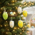 thumbnail image 4 of Easter Hanging Eggs 6Pcs 2.36inch Colorful Plastic Easter Egg Hanging Ornaments Spring Easter Tree Ornaments for DIY Crafts Easter Tree Basket Home Decor Party Favors Supplies Easter Gifts, 4 of 8