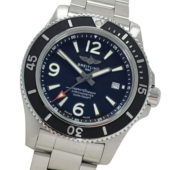 Pre-Owned Breitling Superocean 44 A17367 Men's Automatic Watch with Date Display,... (Good)