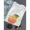 thumbnail image 3 of Watercolor Thanksgiving Pumpkin T-Shirt Women -Image by Shutterstock, Female x-Large, 3 of 4