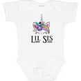 thumbnail image 3 of Inktastic Little Sister Unicorn Lil Sis Girls Baby Bodysuit, 3 of 5