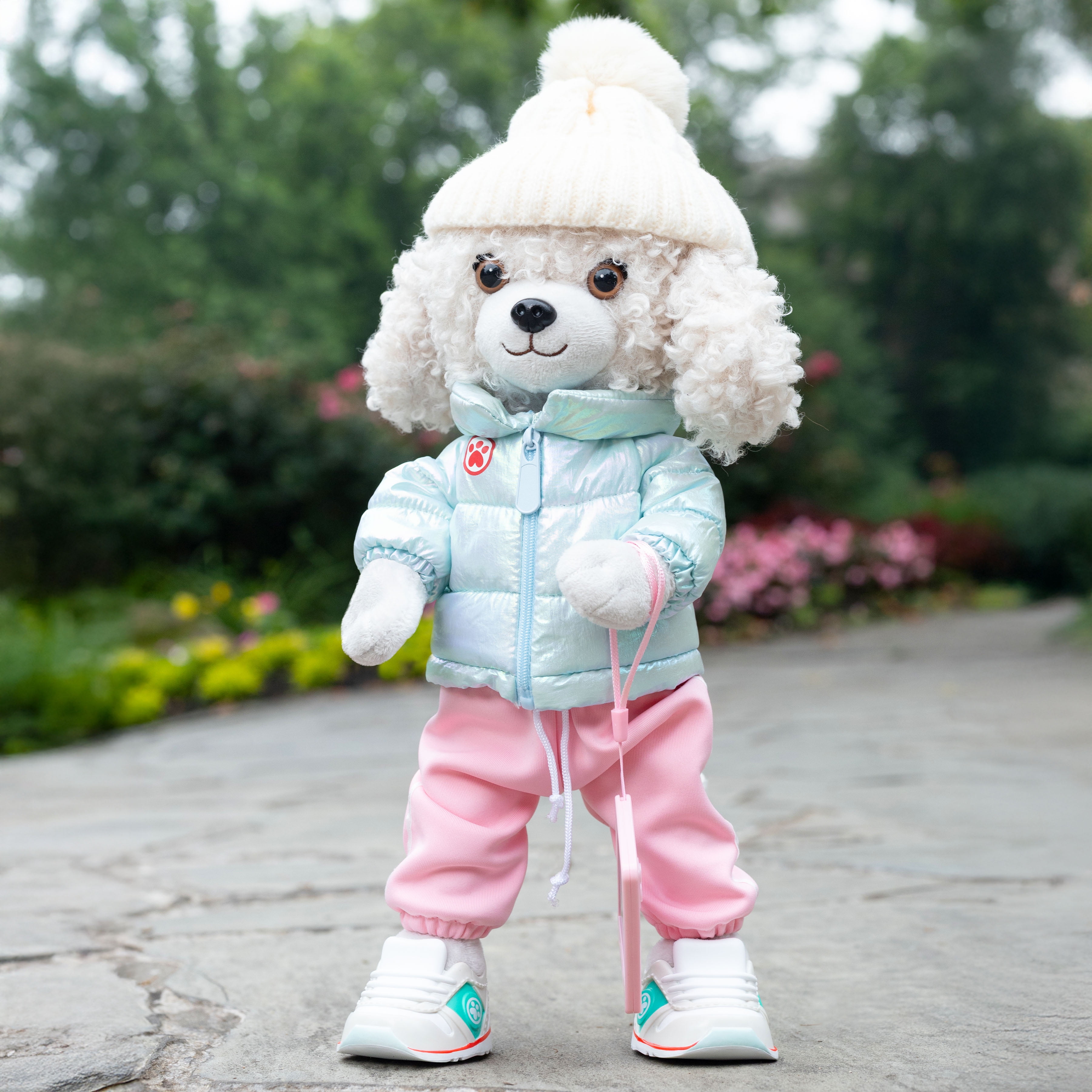 Woof & Co 15-inch Fashion Doll – Willow The Poseable Plush Poodle&nbsp;with Removable Outfit & Accessories, Children Ages 3+