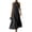 Black, variant on Women's Summer Halter Neck Maxi Dress, Casual Sleeveless Backless Sundress with Keyhole Back, Flowy A-Line Beach Vacation Long Dress