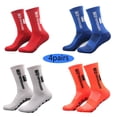 thumbnail image 2 of Calcetines de fútbol antideslizantes para hombre y mujer, medias deportivas con agarre de ventosa de silicona redonda, nuevo estilo, 2023, 4 pares en unisex, 2 of 2