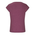 thumbnail image 4 of Mittory Womens Petal Sleeve Tops Summer Short Sleeve V Neck Cut Out Tee Sexy Casual Basic T Shirts Blouses, 4 of 5