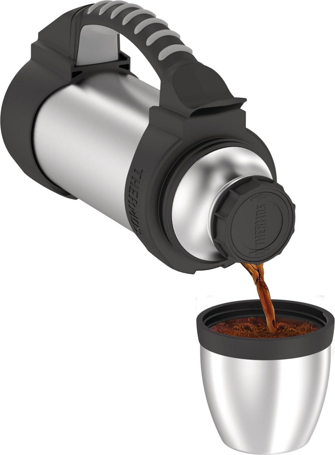 Thermos The Rock Vacuum Insulated Stainless Steel Beverage Bottle, 1 Liter, 1 Litre, Stainless Steel