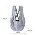 thumbnail image 2 of Leojiow Pet Travel Bag Bear Shape Chest Puppy Outdoor Backpack Bag Pet Supplies Comfort Breathable 38X14X41Cm Grey, 2 of 6