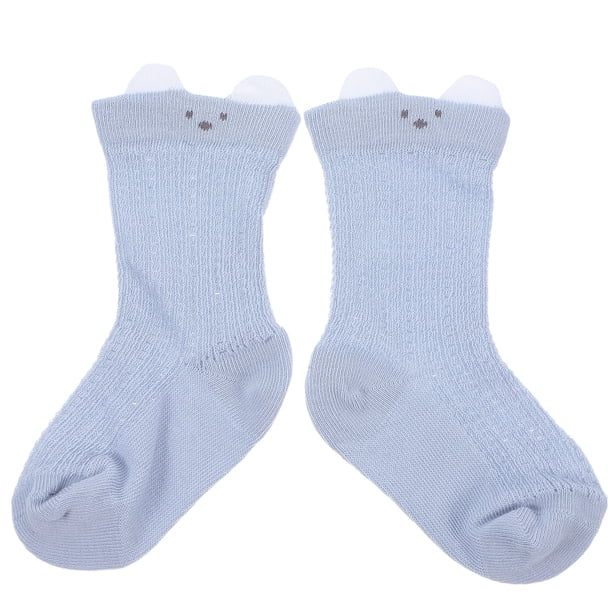 1 par de calcetines de malla para bebé: calcetines finos de algodón para recién nacidos, para niños y niñas, calcetines ligeros, calcetines unisex para bebés de 4 a 12 meses.