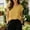 Yellow, variant on NTACZA Casual Ladies Summer Tops Tee Cotton And Linen Solid Classic T-Shirt Crew Neck Rolled Short Sleeve Relaxed Fit Vacation Green L