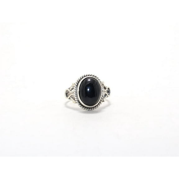 Heaven Crafts 925 Sterling Silver Chunky Black Onyx Cocktail Ring Bohemian Jewelry Ring For Women Gift Item