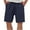 Navy, variant on Erwazi Mens Cotton Linen Shorts Casual Drawstring Bermuda Shorts Stretch Summer Beach Wear