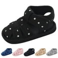 thumbnail image 5 of Weebloom Baby Boy Girl Sandals,Summer Children Toddler Shoes Flat Bottom Round Toe Light Soft Solid Color Sandals Comfortable 0-6 Months, 5 of 9