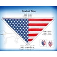 thumbnail image 6 of 2PCS Dual-Layer Design Patriotic Dog Bandanas Outfit,Large Summer Triangle Reversible Memorial Day Independence Day American Flag 4th of July Scarf for Big Boy and Girl Dogs Red White Blue, 6 of 7
