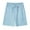 Sky Blue, variant on Havenre Men's Casual Shorts Lightweight Elastic Waist Drawstring Wide Leg Short Pants Loose Fit Comfy Summer Beach Vacation Shorts with Pockets White S