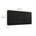 thumbnail image 6 of Sparta Weave Wall-Mount Vegan Leather Queen Headboard in Walnut Black, 6 of 7