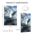 thumbnail image 5 of Zufioo Fantasy Swan Yacht Design Print Switch Wall Plate, Dustproof and Heat-resistant Decorative Wall Switch Cover, Suitable for Residential and Commercial Areas-Mid-size, 5 of 8