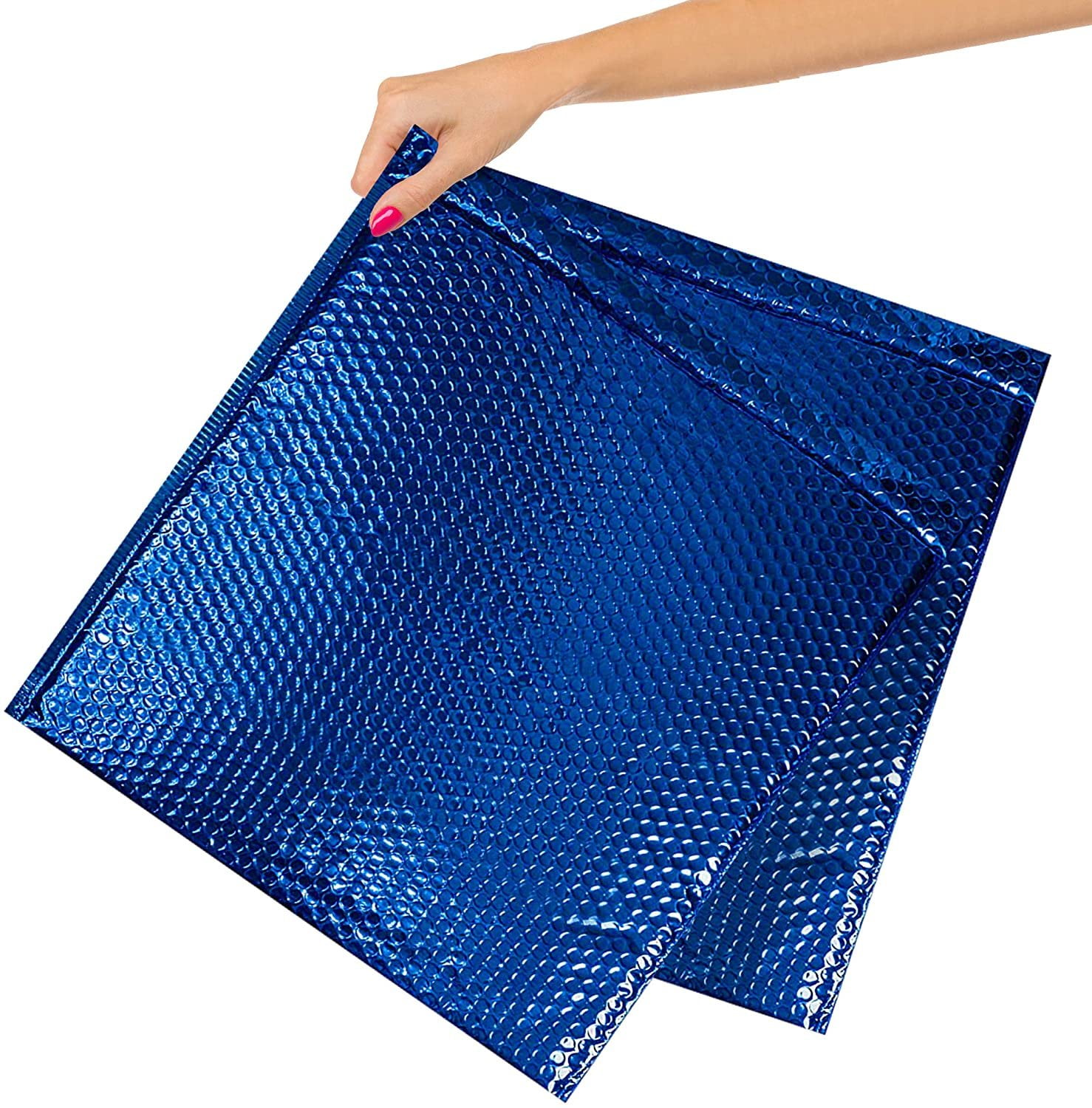 Peel and Seal Thermal Shipping Bags. 10 Pack Thermal Bubble Mailers 24 x 20 XX-Large Metallic Padded Envelopes Cushion Food mailers
