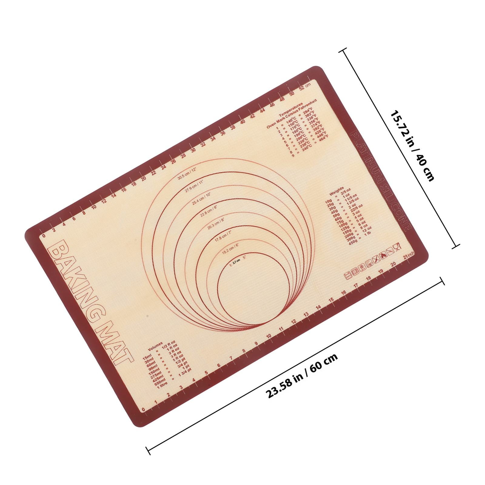 TABLZONE Multi-Color Silicone Baking Mat Non-Stick Flexible Reusable Kitchen Baking Sheet for Home and Family Use