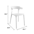 thumbnail image 6 of Novogratz Poolside Collection, Felix Stacking Dining Chairs, Indoor/Outdoor, 4-Pack, White, 6 of 6