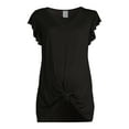 thumbnail image 6 of Time And Tru Women's Maternity Knot Front T-Shirt, 6 of 6