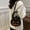 Black, variant on Orange Spider Web Pumpkin Handbag, Halloween Jack O Lantern Crossbody Purse with Top Handle, Adjustable Strap Trick Or Treat Mini Shoulder Bag for Women Girls