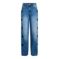 thumbnail image 5 of Madden NYC Women’s Ultra 90's Jeans with Heart Embroidery, 32'' Inseam, Sizes 00-18, 5 of 5