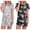 Pink Star/Black Floral, variant on 2 Pack Pajamas Short Sleeve Top with Shorts Sets Comfy Pjs Lounge Sets Sleepwear for Women
