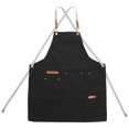 thumbnail image 2 of KAKOWELY Hair Salon Apron Black 1Pcs 30x25x0.2in Cloth Wide Side Design, 2 of 10