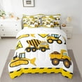 thumbnail image 2 of Castle Fairy Yellow Truck Bedding Comforter Set 7pcs for Boys Girls,Cartoon Tractor Queen Bedding Sets Super Cozy,Construction Vehicles Queen Sheet Sets,Luxury Bedroom Decor,Reversible, 2 of 8