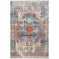 thumbnail image 2 of nuLOOM Farley Medallion Fringe Runner Rug, 2' 6" x 6', Blue, 2 of 2