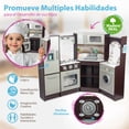 thumbnail image 5 of Kids House Master Chef: Cocina de Juguete para Niños, Modular Esquinada con Microondas, Lavabo, Cortinas Elegantes y Espacio de Almacenamiento Integrado, 5 of 5