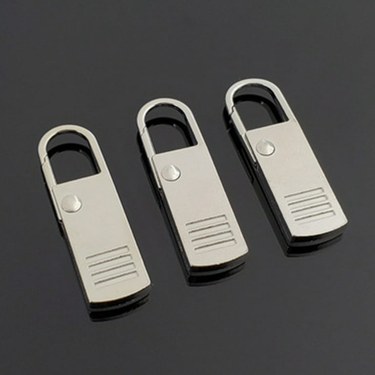 Zipper Pull Replacement Metal Zipper Handle Mend Fixer Zipper Tab Repair for Shoes Luggage Suitcases Bag Jacket (8 Pcs)