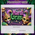 thumbnail image 2 of Colorful Design Mardi Gras Banner Masquerade Theme Carnival Display Feather Decoration Firework Pattern Festival Background for Carnival Party Mardi Gras Celebration Masquerade Ball, 2 of 8