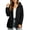 Black women winter coat a1, variant on Women Fall Winter Hooded Button Up Casual Coat Jacket Oversized Fleece Lined Outerwear Warm Basic Solid Cover Up Long Sleeve Everyday Wear Fashion Tops, Wine S