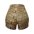 thumbnail image 4 of SAYFUT Swim Shorts for Juniors' Plus Size Swim Bottom Drawstring Waist Workout Running Shorts Bike Shorts Leopard Print Leggings with Pockets, 4 of 8